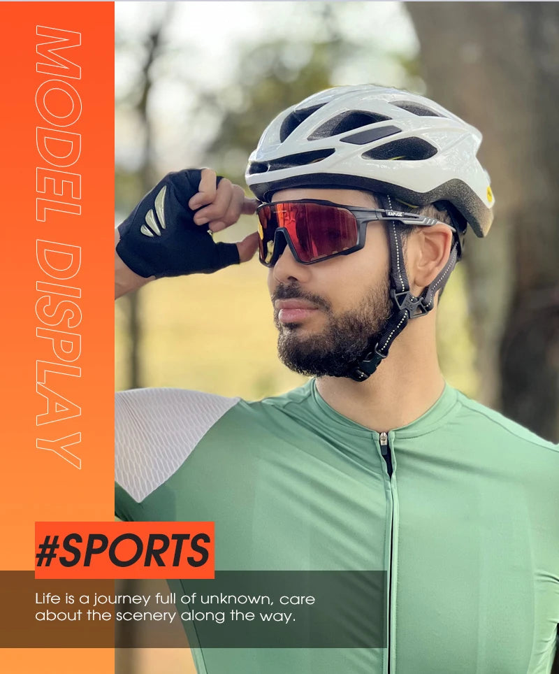 Kapvoe Polarized Cycling Sunglasses with UV400 Protection