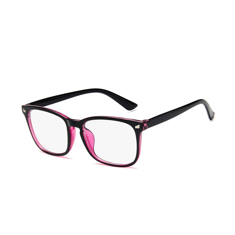 Retro Square Anti-Blue Light Glasses with UV400 Protection
