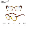 Retro Square Anti-Blue Light Glasses with UV400 Protection