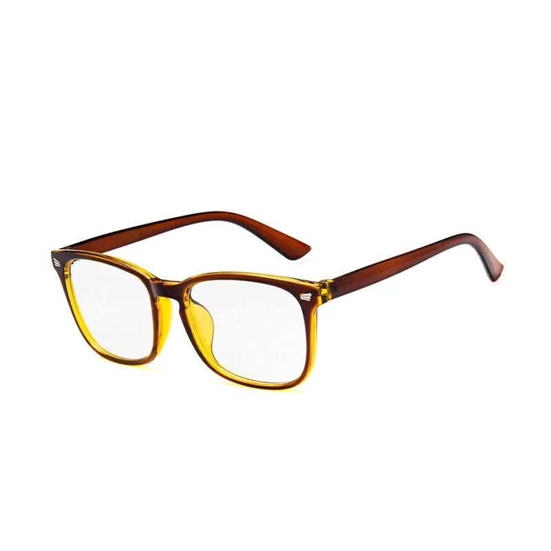 Retro Square Anti-Blue Light Glasses with UV400 Protection