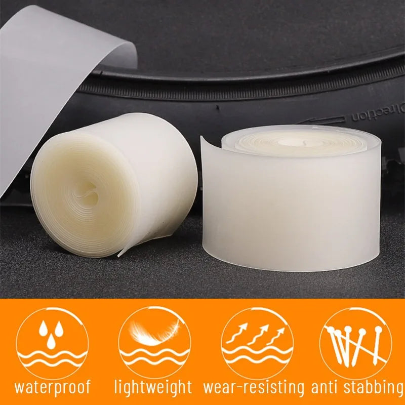 Rolls of waterproof lightweight wear-resistant anti-stabbing bicycle puncture protection liner.