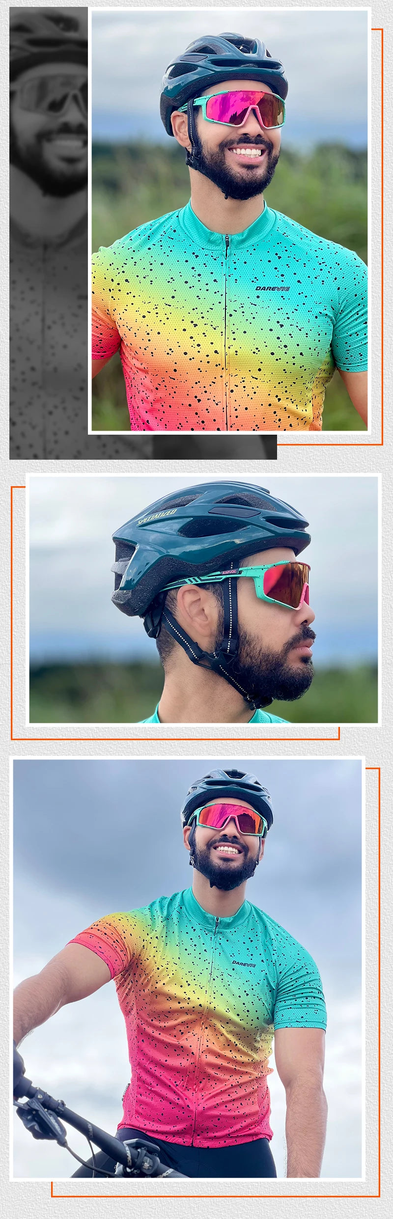 Kapvoe Polarized Cycling Sunglasses with UV400 Protection