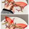 Cat Eye Rimless Butterfly Sunglasses with UV400 Protection