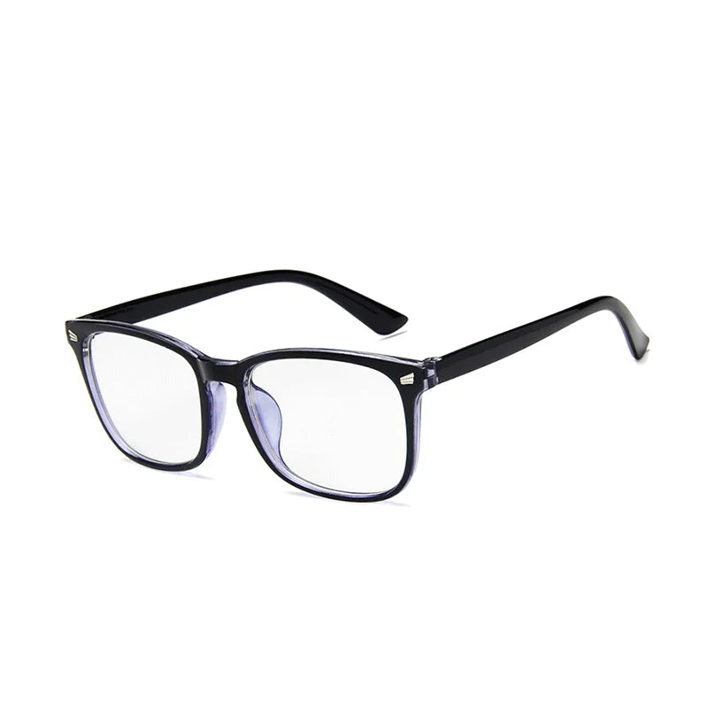 Retro Square Anti-Blue Light Glasses with UV400 Protection