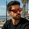 Polarized Retro Square Sunglasses with UV400 Protection