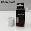 A black box containing a 27.5 inch bicycle puncture protection liner and a roll of white liner.