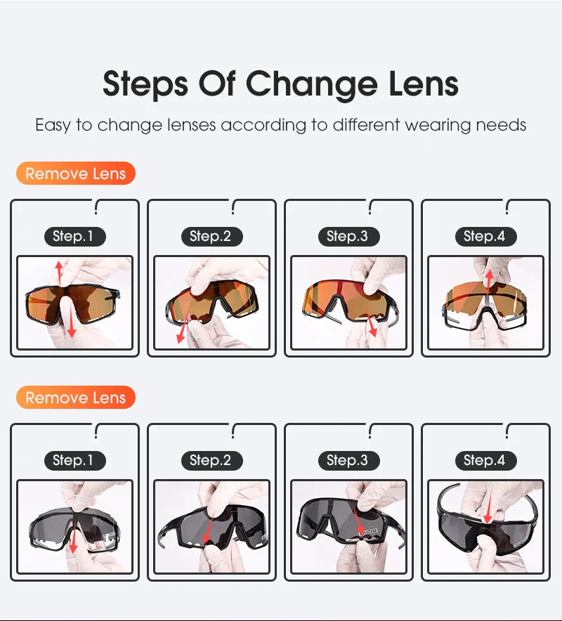 Kapvoe Polarized Cycling Sunglasses with UV400 Protection