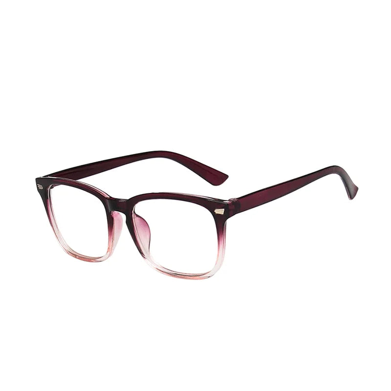 Retro Square Anti-Blue Light Glasses with UV400 Protection
