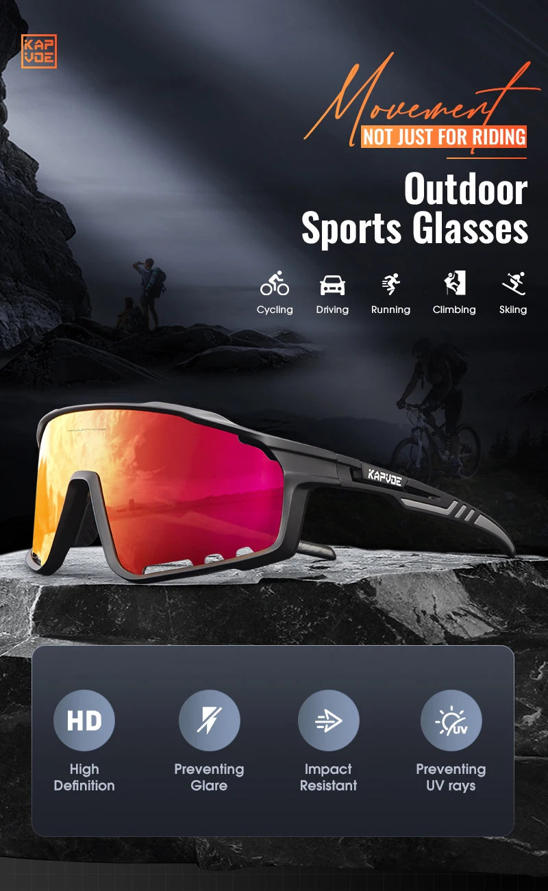 Kapvoe Polarized Cycling Sunglasses with UV400 Protection