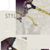 Cat Eye Rimless Butterfly Sunglasses with UV400 Protection