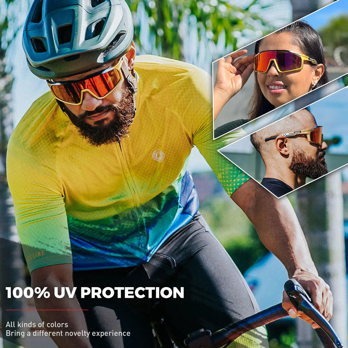 Kapvoe Polarized Cycling Sunglasses with UV400 Protection