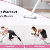 A woman performs an ab workout on an adjustable core abdominal trainer.