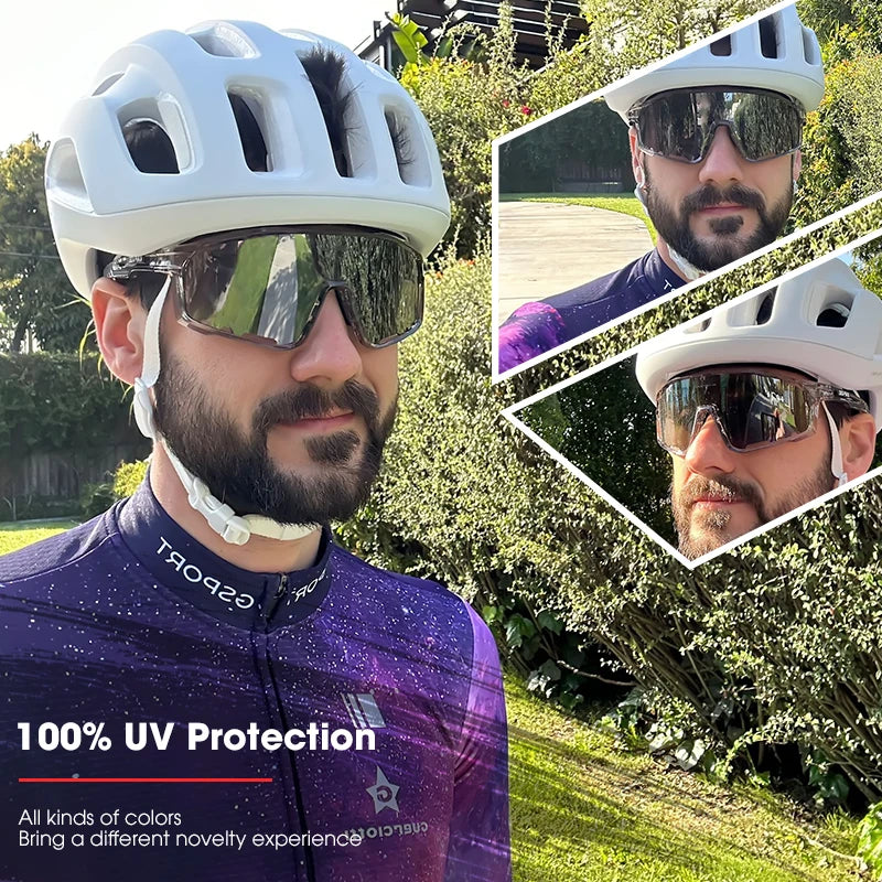 Kapvoe Polarized Cycling Sunglasses with UV400 Protection