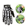 Guantes de ciclismo sin deslizamiento negros y blancos para dedos completos, mostrados desde varios ángulos