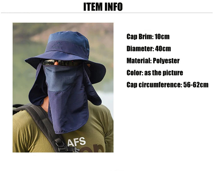 Multipurpose Sun Protection Bucket Hat for Outdoor Adventures