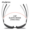 Polarized Square Sunglasses for Men with Metal Frame