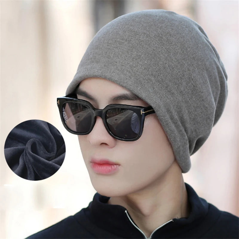 Cotton Slouchy Beanie for Men and Women
