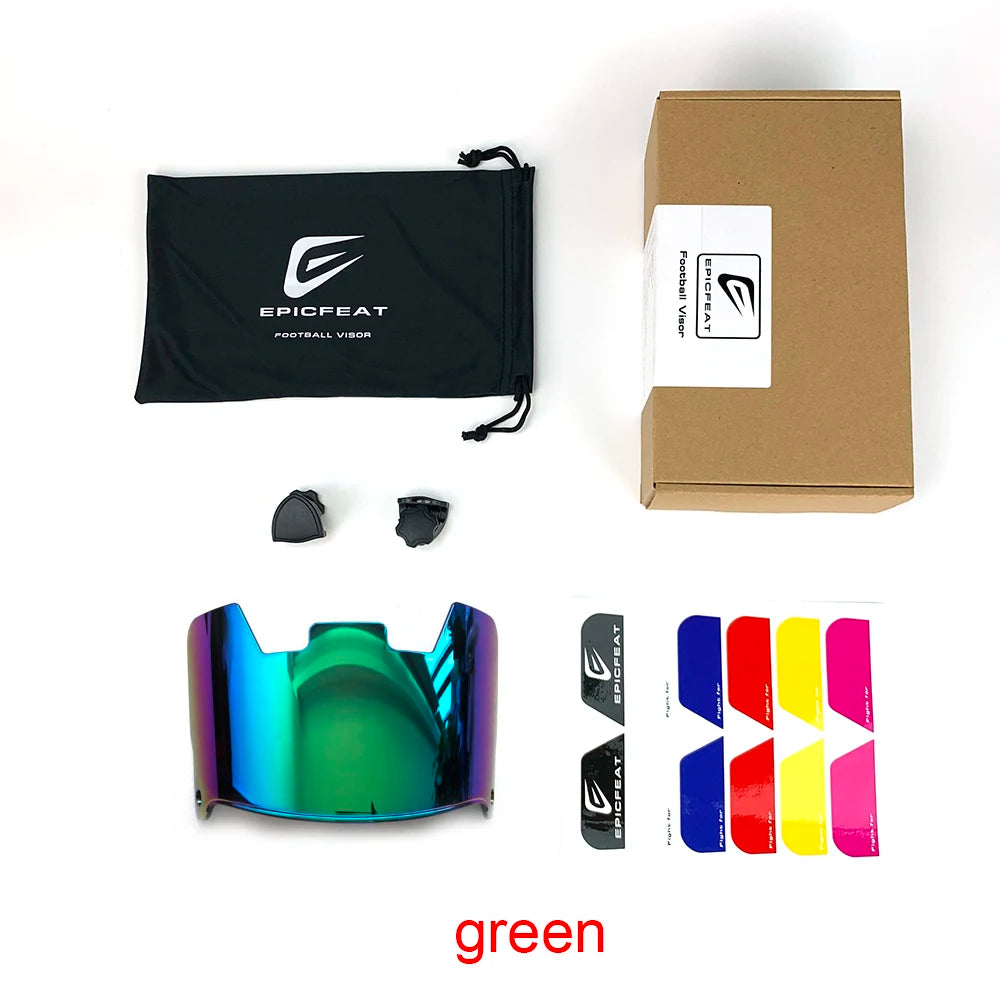 Universal Anti-Fog Football Helmet Visor with UV Protection