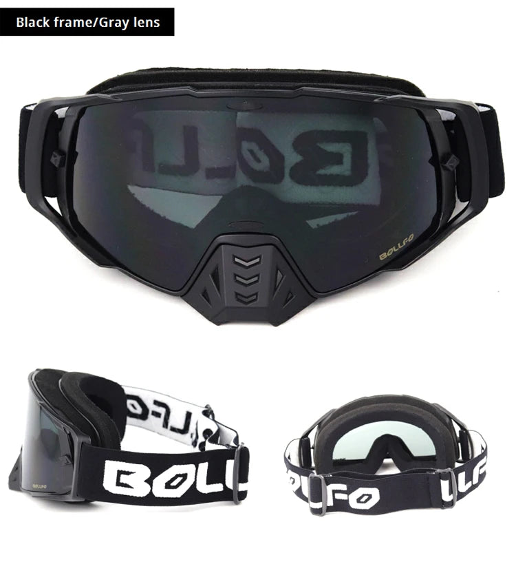 Dustproof Motocross Goggles with UV400 Photochromic Lens