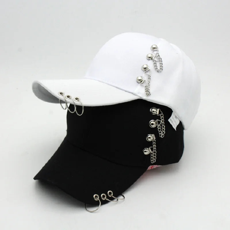 Classic Cotton Cap with Metal Ring Detail