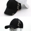 Classic Cotton Cap with Metal Ring Detail