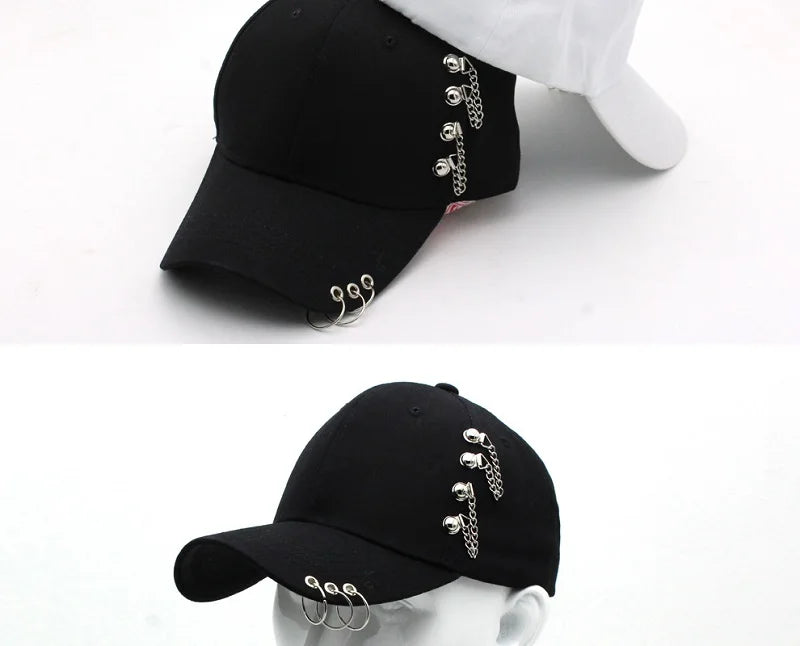 Classic Cotton Cap with Metal Ring Detail