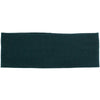 Diadema de algodón tejido de color verde oscuro para el cabello.