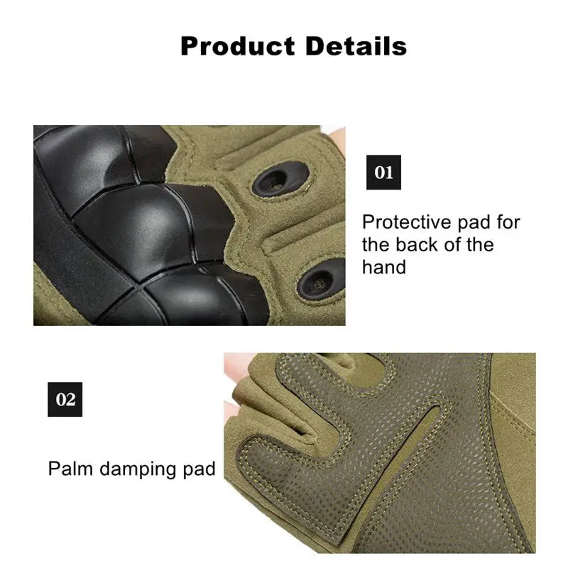 Tactical Full-Finger Gloves for Outdoor Sports and Motorcycling