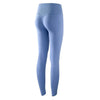 Light blue high-waist seamless yoga leggings shown from the front.