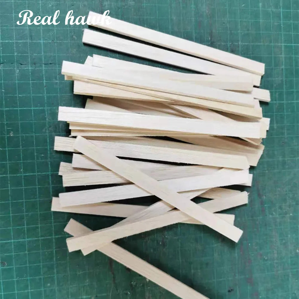 Natural Balsa Wood Sticks for Crafts, Models & DIY Projects