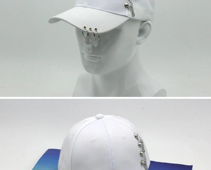 Classic Cotton Cap with Metal Ring Detail