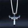 Gothic Stainless Steel Cross Pendant Necklace