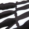 Black and white striped cycling gloves showing the palm area.