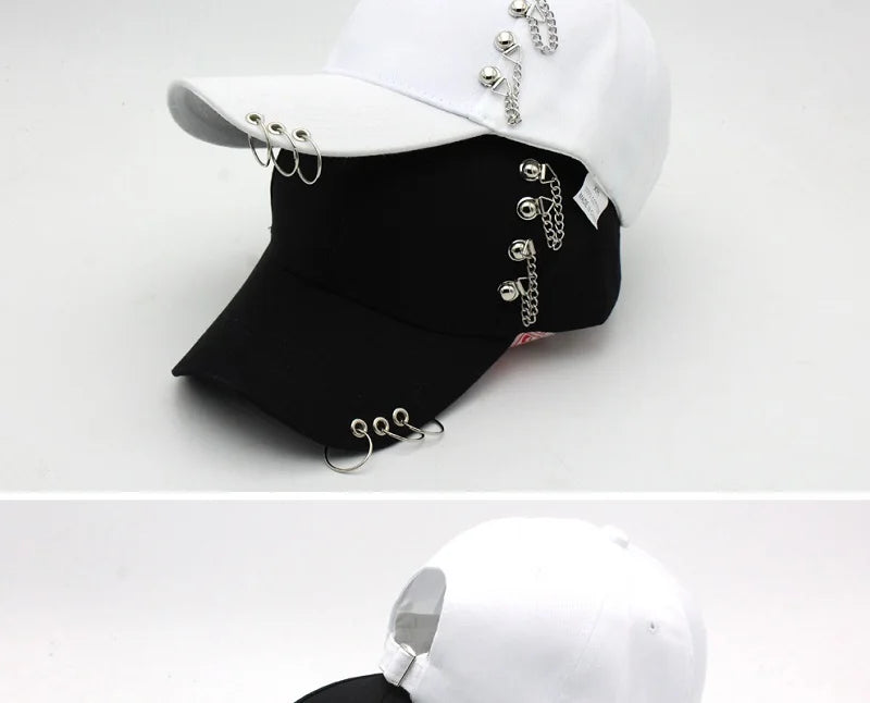 Classic Cotton Cap with Metal Ring Detail
