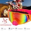 Dustproof Motocross Goggles with UV400 Photochromic Lens