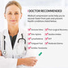 A doctor recommends medical compression socks for various conditions like varicose veins and swollen ankles.