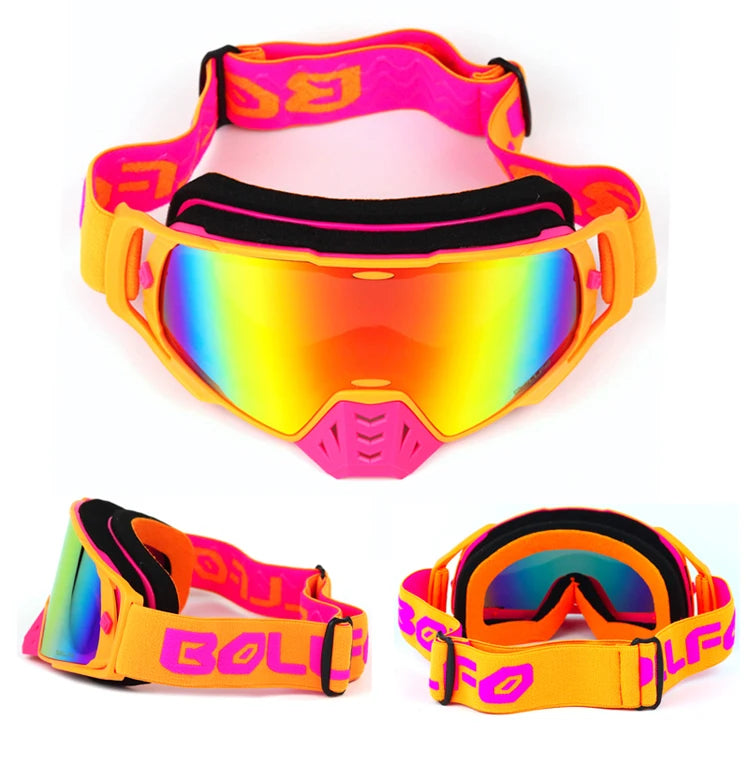 Dustproof Motocross Goggles with UV400 Photochromic Lens