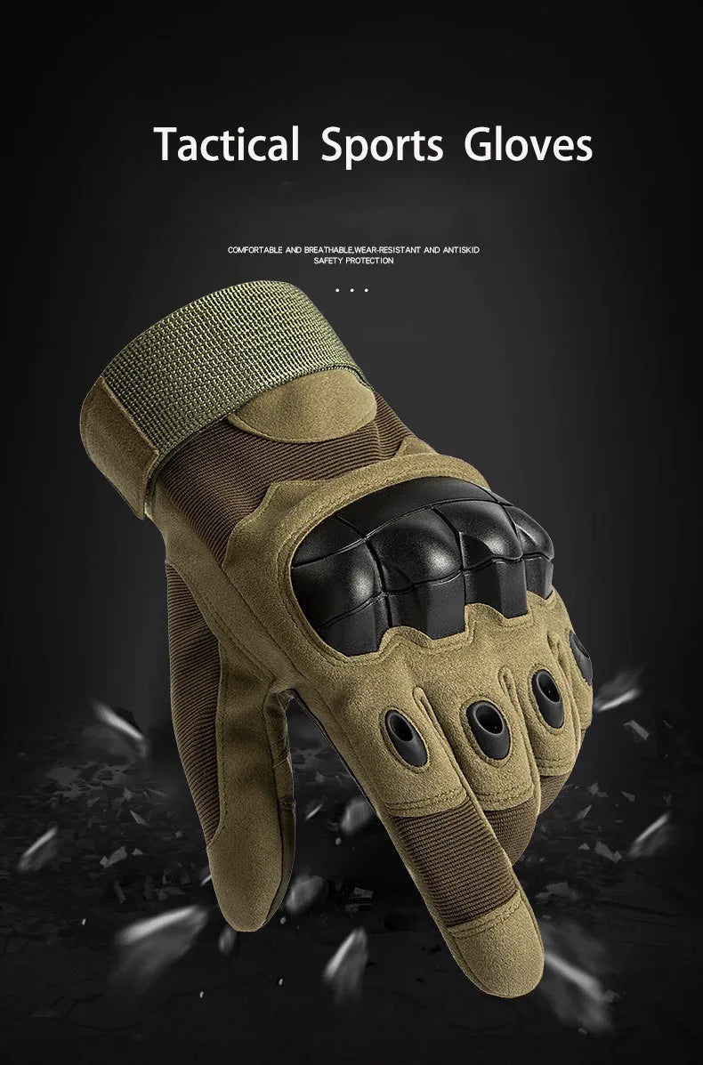 Tactical Full-Finger Gloves for Outdoor Sports and Motorcycling