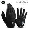 Black S169-1 riding gloves shown against a white background.