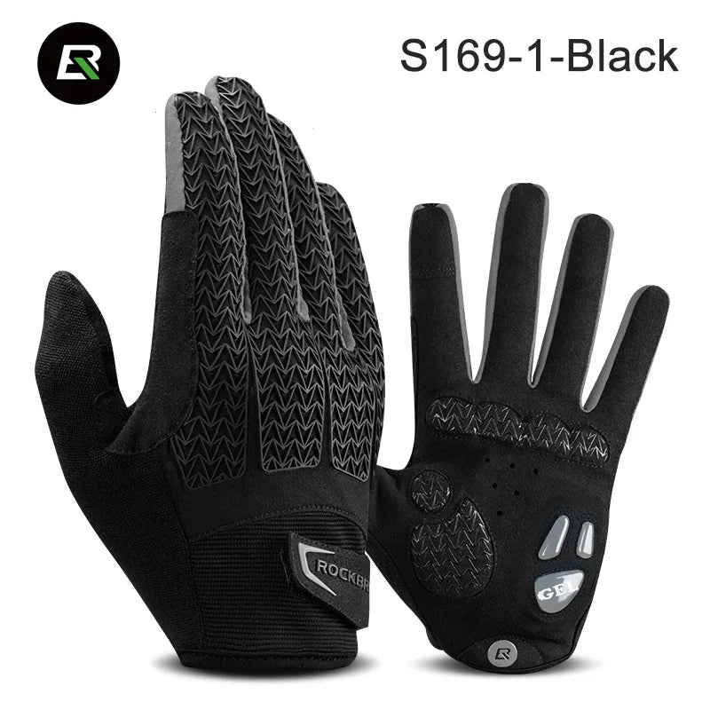 Black S169-1 riding gloves shown against a white background.