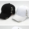 Classic Cotton Cap with Metal Ring Detail