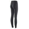Black high-waist seamless yoga leggings shown from the side.