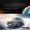 A dark gray Mercedes-Benz sports car is driving on a road, with a polarized driving escort effect.