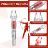 A silver lighted arrow nock for archery with an adjustable mechanical switch and exquisite design.