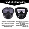 Protective Motorcycle Face Mask with Full-Face Goggles