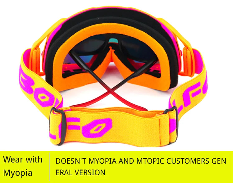 Dustproof Motocross Goggles with UV400 Photochromic Lens