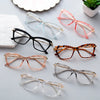 Vintage Cat-Eye Eyeglass Frames with Faceted Crystal Details