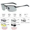 Photochromic Polarized Sunglasses with Alloy Frame