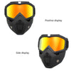 Protective Motorcycle Face Mask with Full-Face Goggles