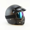 Protective Motorcycle Face Mask with Full-Face Goggles